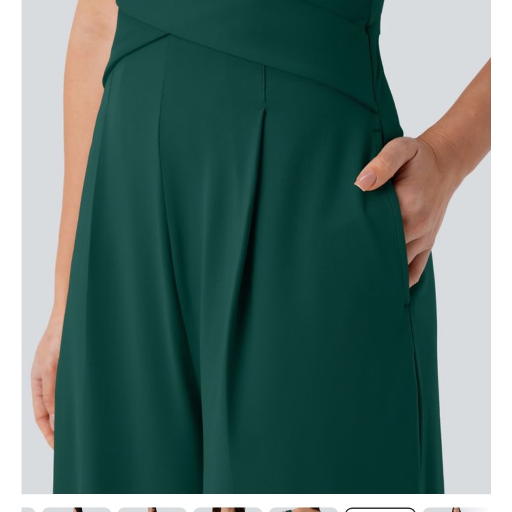 HALARA Forest Green Wide-Leg Jumpsuit - Picture 6 of 6